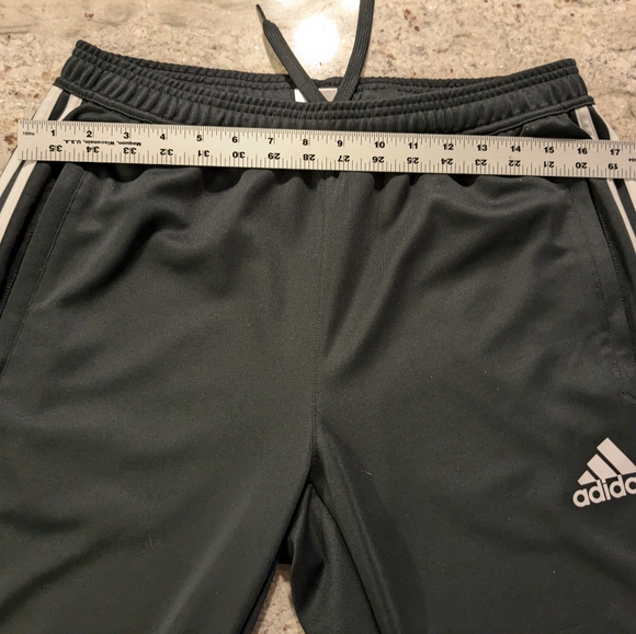 Adidas Athletic Pants Climacool Women's Size Large Black & White Stripe Tapered - Picture 1 of 12
